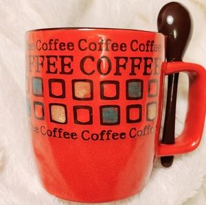 Coffee Mug with Spoon